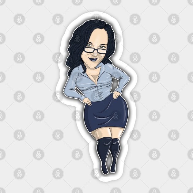 nicole Sticker by bobgoodallart